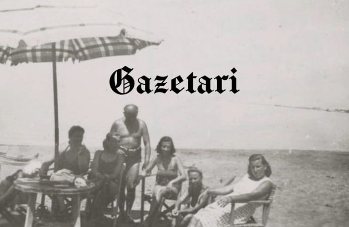 6. Plazhi i Durrësit, vitet ‘60-të. Një familje pushon në breg të detit.